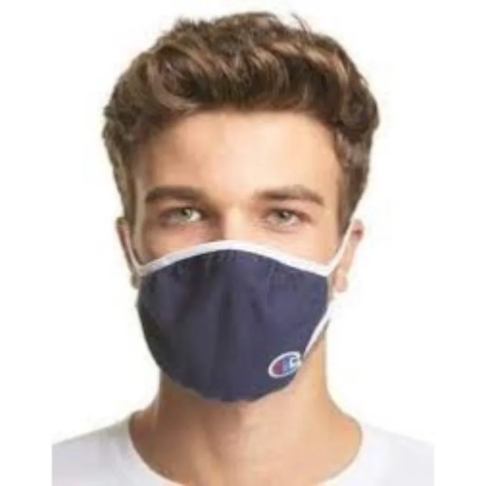 Champion 9 Adult‎ Face Masks 3 Boxes Of 3 Black, Navy, Concrete S/M Reusable